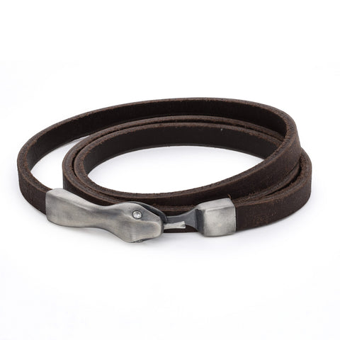 SERPENT (WIDE BROWN STRAP)