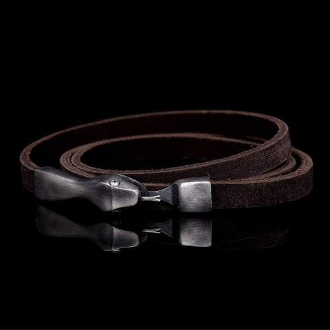 SERPENT (WIDE BROWN STRAP)