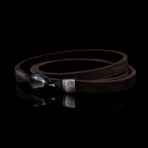 SERPENT (WIDE BROWN STRAP)